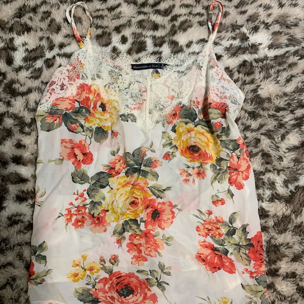 floral Abercrombie tank